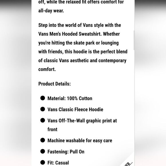 Vans The Original Logo Checkerboard Pullover Hoodie - Picture 3 of 6